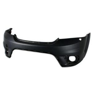 Bumper Upper Front Dodge Journey 2011-2019 Primed With Washer With Fog Lamp Hole Capa , CH1000998C