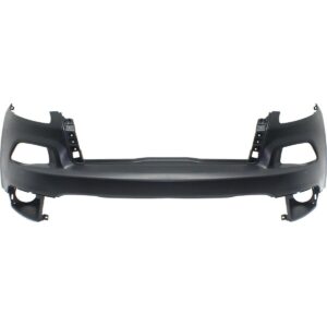 Bumper Upper Front Jeep Cherokee 2014-2018 Primed Without Sensor/Washer With Tow Exclude Traidriver Sideawk Model , CH1014112