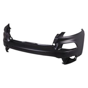 Bumper Upper Front Jeep Cherokee 2014-2018 Primed With Sensor/Towith Advanced Park Without Washer Hole Exclude Traidriver Sideawk , CH1014116