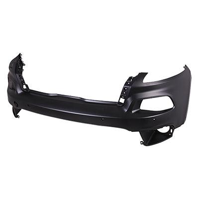 Bumper Upper Front Jeep Cherokee 2014-2018 Primed With Sensor/Towith Advanced Park Without Washer Hole Exclude Traidriver Sideawk , CH1014116