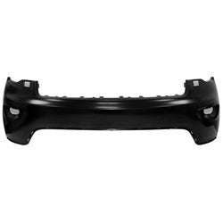Bumper Front Upper Driver Side Jeep Grand Cherokee 2017-2021 With Washer Without Sensors Laredo/Ltd/Overland/Trai Capa , Ch1014130C - Hunt Parts