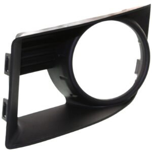 Fog Lamp Bezel Front Driver Side Dodge Caliber 2007-2010 Matte-Black , CH1038116