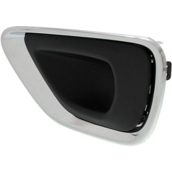 Fog Lamp Bezel Front Driver Side Jeep Grand Cherokee 2014-2016 Black With Chrome Moulding Ltd/Laredo/Overland , CH1038147 - Image 2