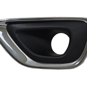 Fog Lamp Bezel Front Driver Side Jeep Grand Cherokee 2014-2016 Black With Chrome Moulding Ltd/Laredo/Overland , CH1038147