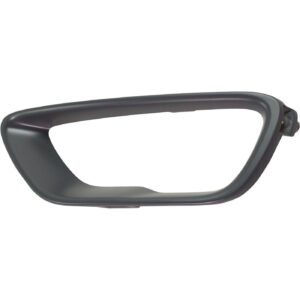 Fog Lamp Trim Front Driver Side Jeep Grand Cherokee 2017-2021 Ptd Gray Outer Trim Ring Laredo/Overland/Ltd/Traidriver Sideawk Model , CH1038199