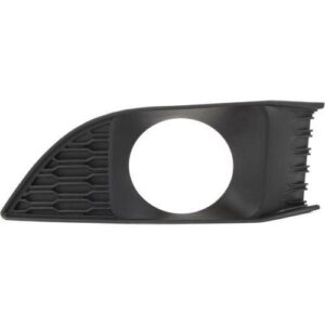 Fog Lamp Bezel Front Passenger Side Dodge Charger 2011-2014 With Adaptive Cruise Ctrl Matt-Black , CH1039132