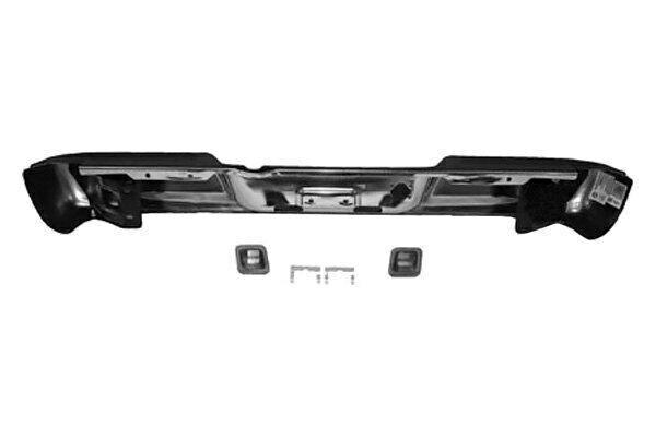 Bumper Face Bar Rear Dodge Ram Mega Cab 2006-2009 Assembly With 2 Brkt Chrome , CH1102351 - Image 2