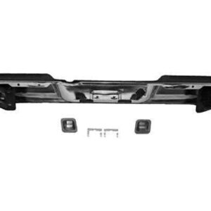 Bumper Face Bar Rear Dodge Ram 1500 2002-2008 Assembly With 2 Brkt Chrome , CH1102351
