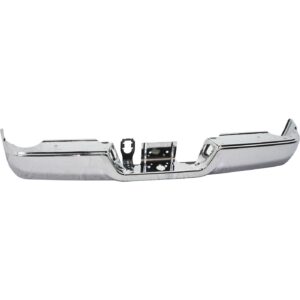 Bumper Rear Assembly Dodge Ram 1500 2009-2010 Chrome Without Sensor/Dual Exhaust , Ch1102367 - Hunt Parts