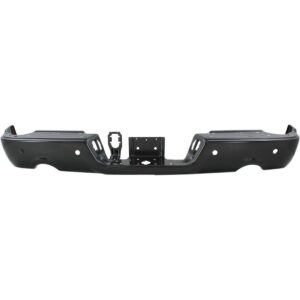 Bumper Rear Assembly Dodge Ram 1500 2009-2010 Black Ptm With Sensor For 1500 Without Dual Exhaust , Ch1102373 - Hunt Parts