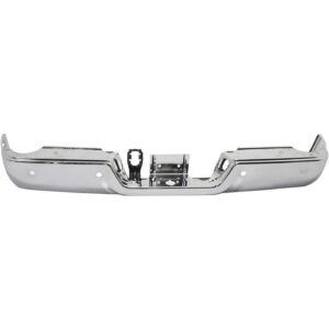 Bumper Rear Assembly Dodge Ram 1500 2009-2010 Chrome With Sensor Without Dual Exhaust , Ch1102374 - Hunt Parts