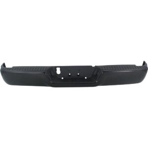 Bumper Rear Assembly Dodge Ram 1500 2009-2010 Ptm Black With Bar/Pad/Brackets Without Sensor/Dual Exhaust , Ch1103120 - Hunt Parts