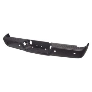 Bumper Rear Assembly Dodge Ram 1500 2009-2010 Black Ptm With Sensor For 1500 Without Dual Exhaust , Ch1103121 - Hunt Parts