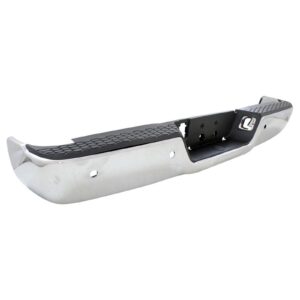 Bumper Rear Assembly Dodge Ram 1500 2009-2010 Chrome With Sensor For 1500 Model Without Dual Exhaust , Ch1103122U - Hunt Parts