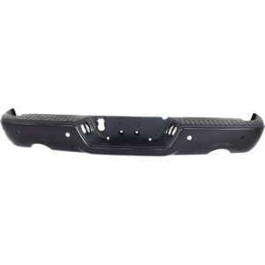 Bumper Rear Assembly Dodge Ram 1500 2009-2010 Black Ptd With Sensor For 1500 Model Without Dual Exhaust , Ch1103124 - Hunt Parts