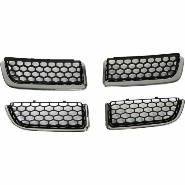 Grille Dodge Stratus Sedan 2004-2006 Matte-Black With Chrome Mldg 4 Pcs Design , CH1200297 - Image 2