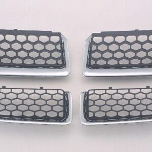 Grille Dodge Stratus Sedan 2004-2006 Matte-Black With Chrome Mldg 4 Pcs Design , CH1200297