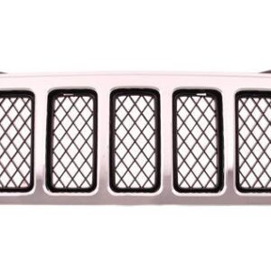 Grille Jeep Grand Cherokee 2008-2009 Matte-Black With Chrome Front Mesh Type Overland Model , CH1200314