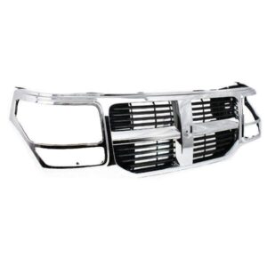 Grille Dodge Nitro 2007-2011 Black With Chrome Frame , CH1200320