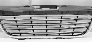 Grille Chrysler 200 Sedan 2011-2014 Chrome Frame With Chrome Faced Slats , CH1200353
