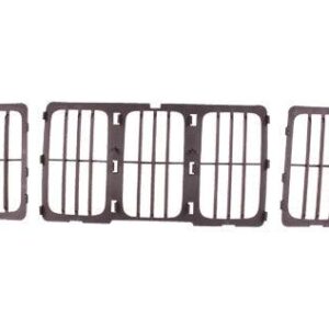 Grille Jeep Grand Cherokee 2014-2016 Matte-Black Louvered Style Laredo/Ltd , CH1200369