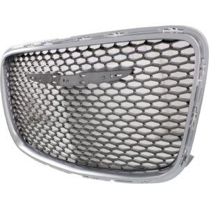 Grille Chrysler 300 2015-2020 Ptd Bright Black With Satin Chrome Front Platinum Model , CH1200396