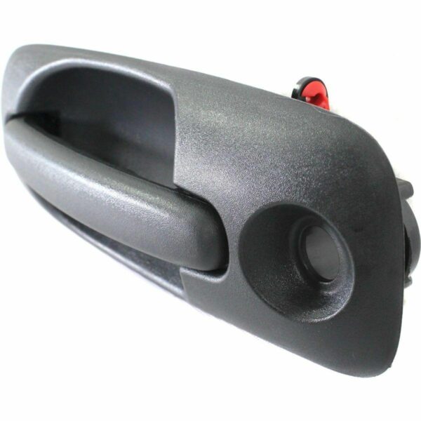 Door Handle Front Outer Driver Side Chrysler Town Country 2001-2007 With Key Hole Textured Black , CH1310123 - Image 2