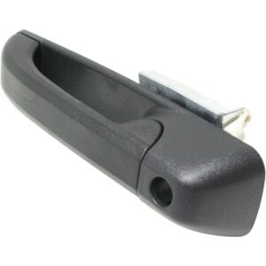 Door Handle Front Outer Driver Side Dodge Ram 3500 2010 Black Textured With Keyless Entry With Keyhole , CH1310160