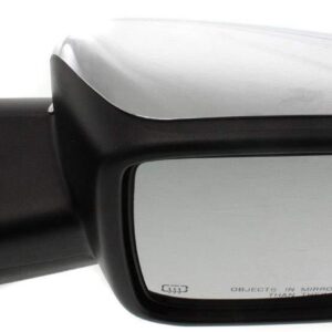 Mirror Passenger Side Dodge Ram 1500 2009-2010 Power Heated Without Tow With Signal/Puddle Lamp With Chrome Cap , CH1321292