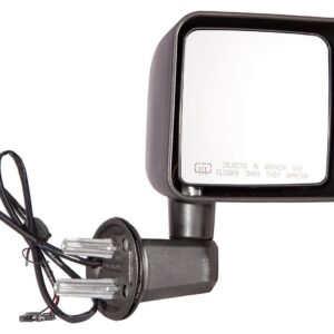 Mirror Passenger Side Jeep Wrangler 2015-2017 Power Heated Non Foldable Textured Black , CH1321390