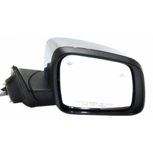 Mirror Passenger Side Jeep Grand Cherokee 2011-2019 Power With Blind Spot Detection Without Dimming Chrome , CH1321416
