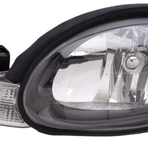 Head Lamp Driver Side Dodge Neon 2001 Black Bezel , CH2502127V