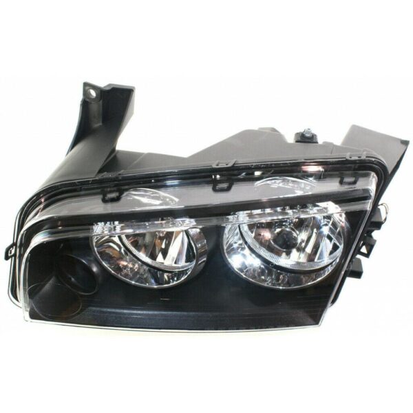 Head Lamp Driver Side Dodge Charger 2006-2007 Small Amber Lens Over Turn Signal From 11/08/2006 High Quality , CH2502163 - Image 3
