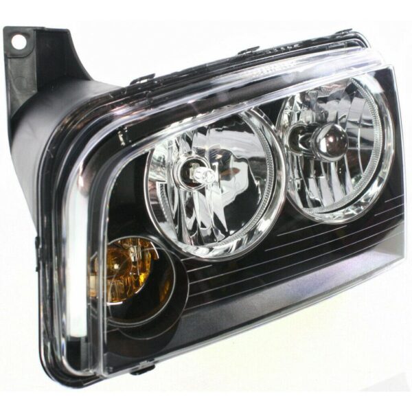 Head Lamp Driver Side Dodge Charger 2006-2007 Small Amber Lens Over Turn Signal From 11/08/2006 High Quality , CH2502163 - Image 4
