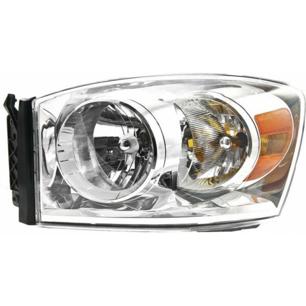 Head Lamp Driver Side Dodge Ram Mega Cab 2007-2009 Without Lower Amber High Quality , CH2502180 - Image 5