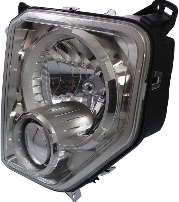 Head Lamp Driver Side Jeep Liberty 2008-2012 Chrome Bezel Without Fog Lamp Round Bulb Shield High Quality , CH2502234 - Image 5