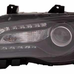 Head Lamp Driver Side Chrysler 300 2012-2014 Halogen Black Bezel High Quality , CH2502235