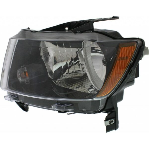 Head Lamp Driver Side Jeep Compass 2013-2017 Halogen Black Bezel High Quality , CH2502246 - Image 4
