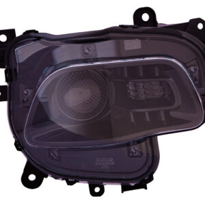 Head Lamp Driver Side Jeep Cherokee 2014-2016 Halogen Black Bezel Capa , Ch2502249C - Hunt Parts