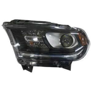 Head Lamp Driver Side Dodge Durango 2014-2015 Halogen Black Bezel Without Led Drl High Quality , CH2502255