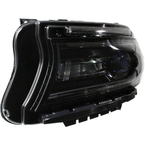 Head Lamp Driver Side Dodge Charger 2015 Halogen With Led Drl Without Logo Inside High Quality , CH2502270 - Image 3