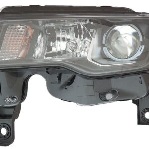 Head Lamp Driver Side Jeep Grand Cherokee 2017-2018 Halogen Std Type Black Bezel High Quality , CH2502284