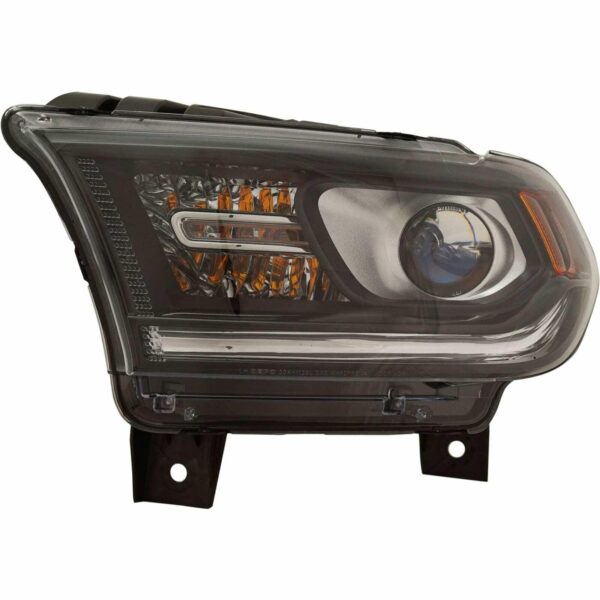 Head Lamp Driver Side Dodge Durango 2016-2021 Without Led Lamp Black Trim High Quality , CH2502302 - Image 2