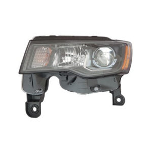 Head Lamp Driver Side Jeep Grand Cherokee 2017-2021 Halogen With Black Bezel High Quality , Ch2502309 - Hunt Parts
