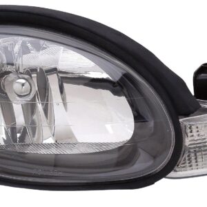 Head Lamp Passenger Side Dodge Neon 2001 Black Bezel , CH2503127V