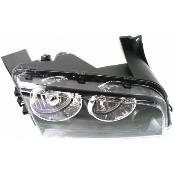 Head Lamp Passenger Side Dodge Charger 2006-2007 Small Amber Lens Over Turn Signal From 11/08/2006 High Quality , CH2503163 - Image 3