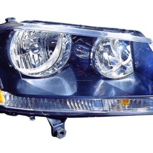 Head Lamp Passenger Side Dodge Avenger 2008-2014 Rt Model Black Bezel Capa , Ch2503194C - Hunt Parts