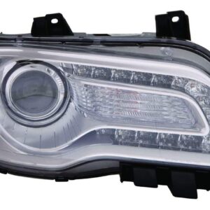 Head Lamp Passenger Side Chrysler 300 2011-2014 Halogen Chrome Bezel Capa , Ch2503231C - Hunt Parts