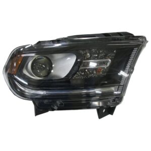 Head Lamp Passenger Side Dodge Durango 2014-2015 Halogen Black Bezel Without Led Drl High Quality , CH2503255