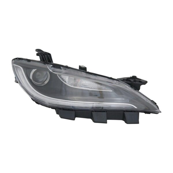 Head Lamp Passenger Side Chrysler 200 Sedan 2015-2017 Halogen With Led Drl Black Trim High Quality , CH2503261 - Image 2